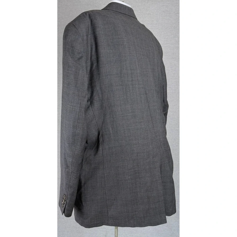 Ralph Lauren Mens 48L Grey Glen Check‎ Wool Blazer Sport Coat Jacket